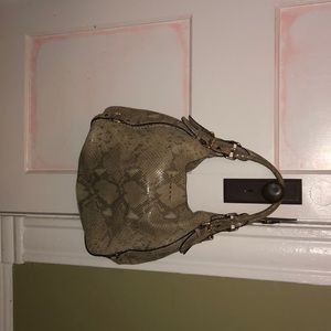 Beautiful snake skin pattern Michael Kors purse